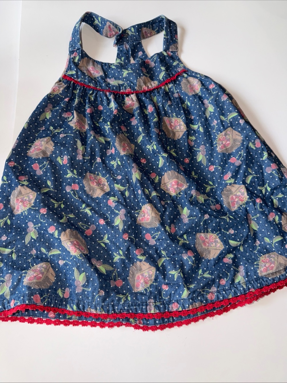 Girls' Navy Floral with Red Trim Matilda Jane Girls size 6 Getaway Tunic Camp